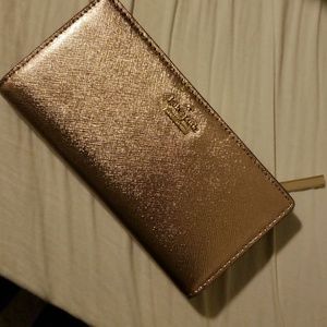 Rose gold Kate Spade wallet